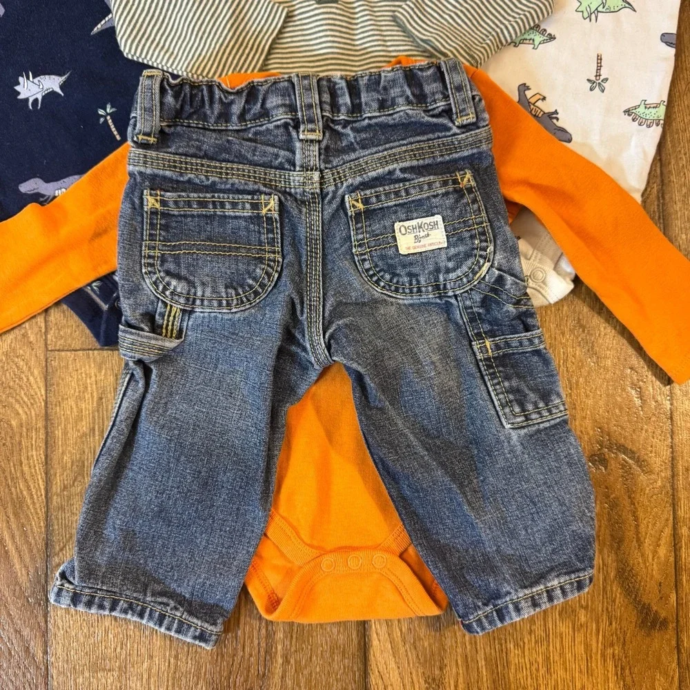 Baby Clothes Boy 6 Months Bundle Jeans Pants Shirts Bodysuit Outfits Lot Rocket